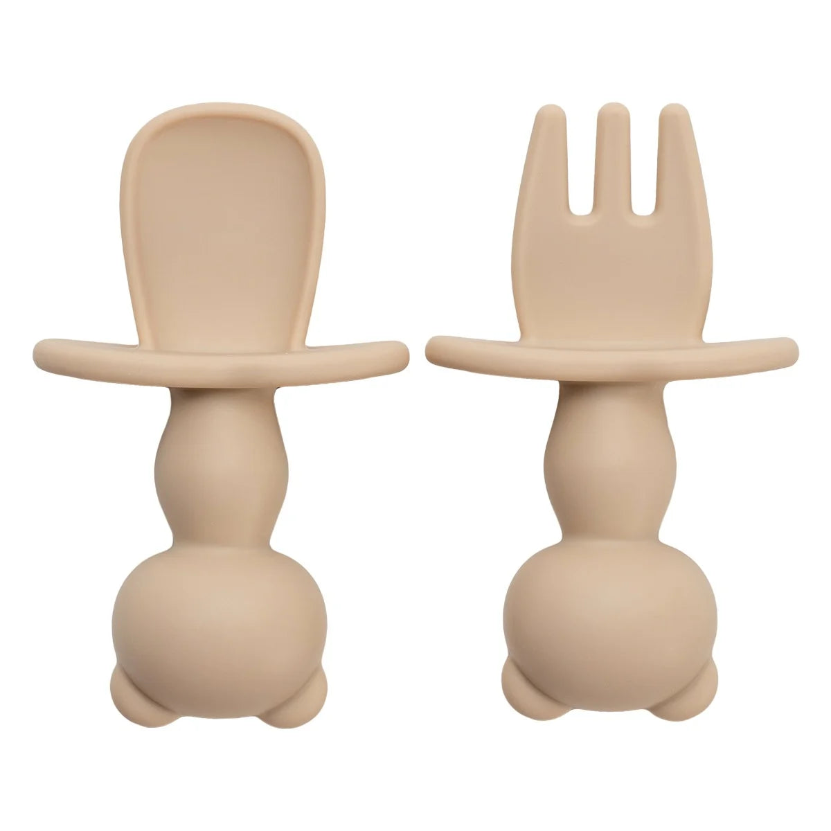 AppeKids set tacamuri din silicon 6m+ Bubble Beige