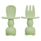 AppeKids set tacamuri din silicon 6m+ Raw Green
