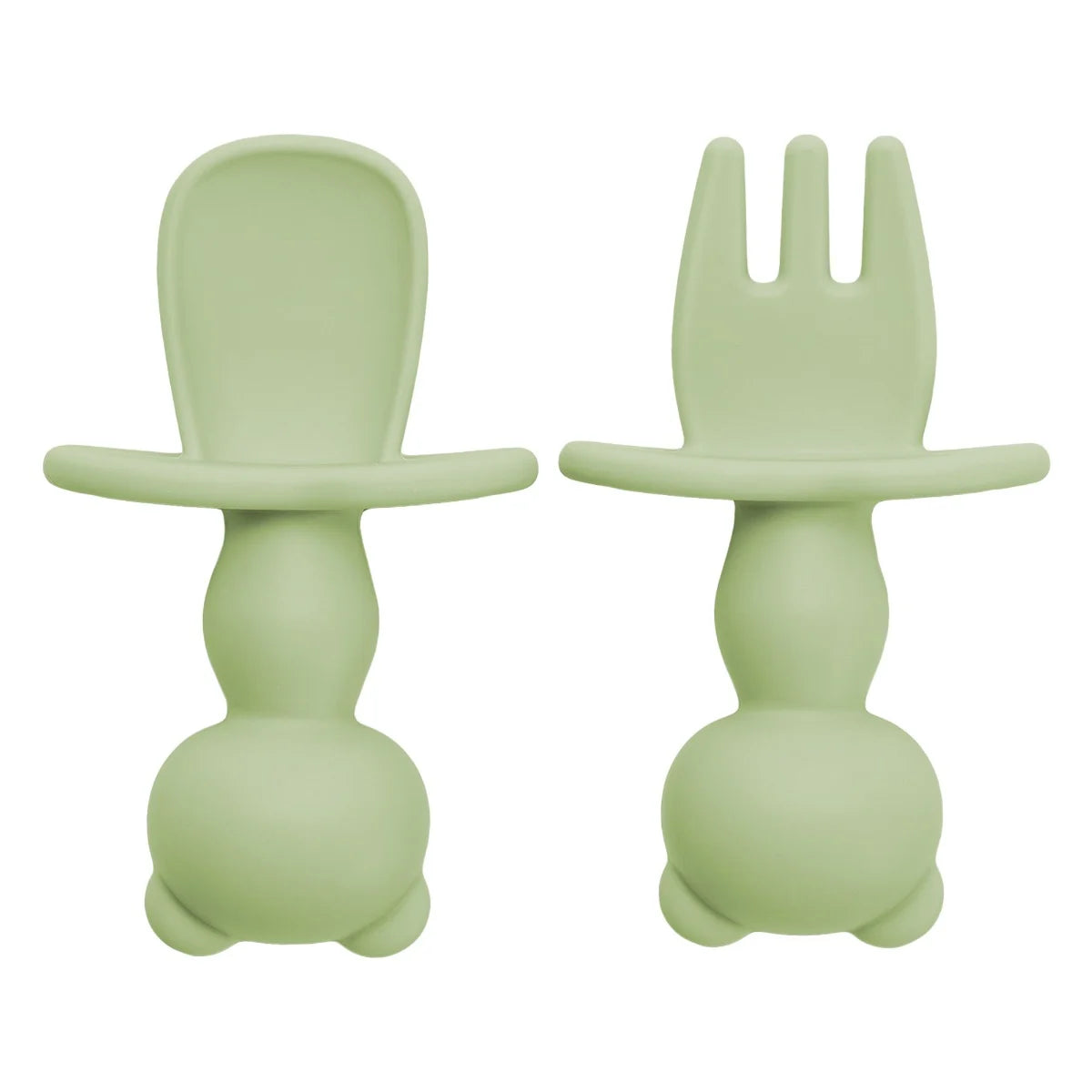AppeKids set tacamuri din silicon 6m+ Raw Green