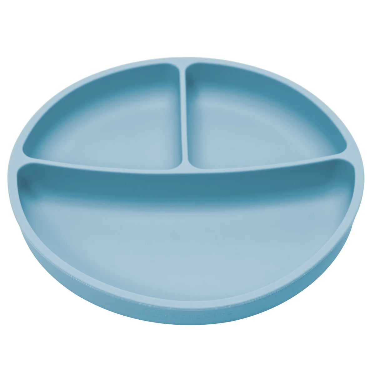 AppeKids farfurie silicon compartimentata cu ventuza 6m+ Aqua Blue Imagine principală a produsului