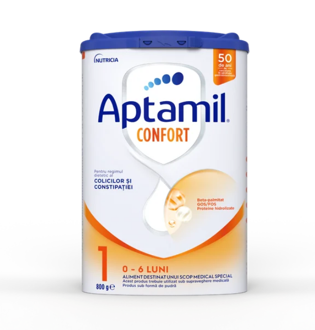 Aptamil lapte praf Confort 1 pentru 0-6 luni 800 g