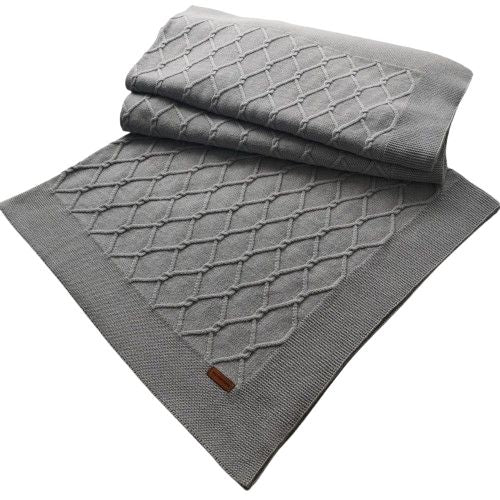 Patura Ariana tricotata 95x95 cm, Crem Imagine principală a produsului