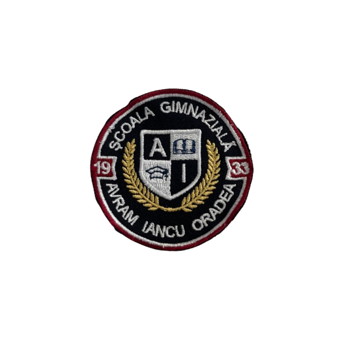 Uniforma emlema brodata pentru Scoala Gimnaziala Avram Iancu Oradea