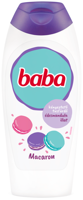Baba gel de dus Macaron cu parfum de migdale dulci 400 ml Imagine principală a produsului