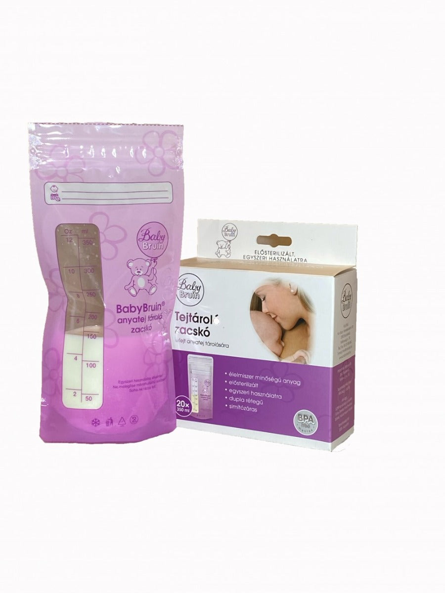 Baby Bruin Pungi pentru lapte sterilizate de 350 ml 20 buc