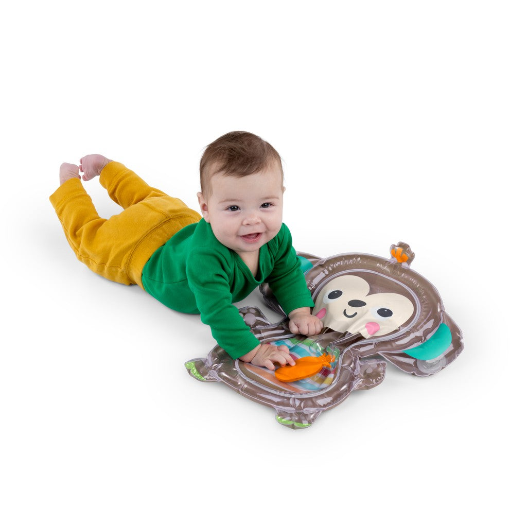 Bright Starts covor de joaca cu apa 4in1 Hungry Monkey 41x35 cm 0m+