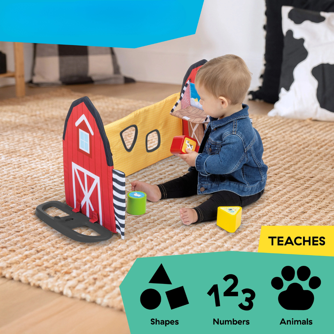 Baby Einstein covor de joaca Farm Explorers Busy Barnyard Grow With Me 0m+