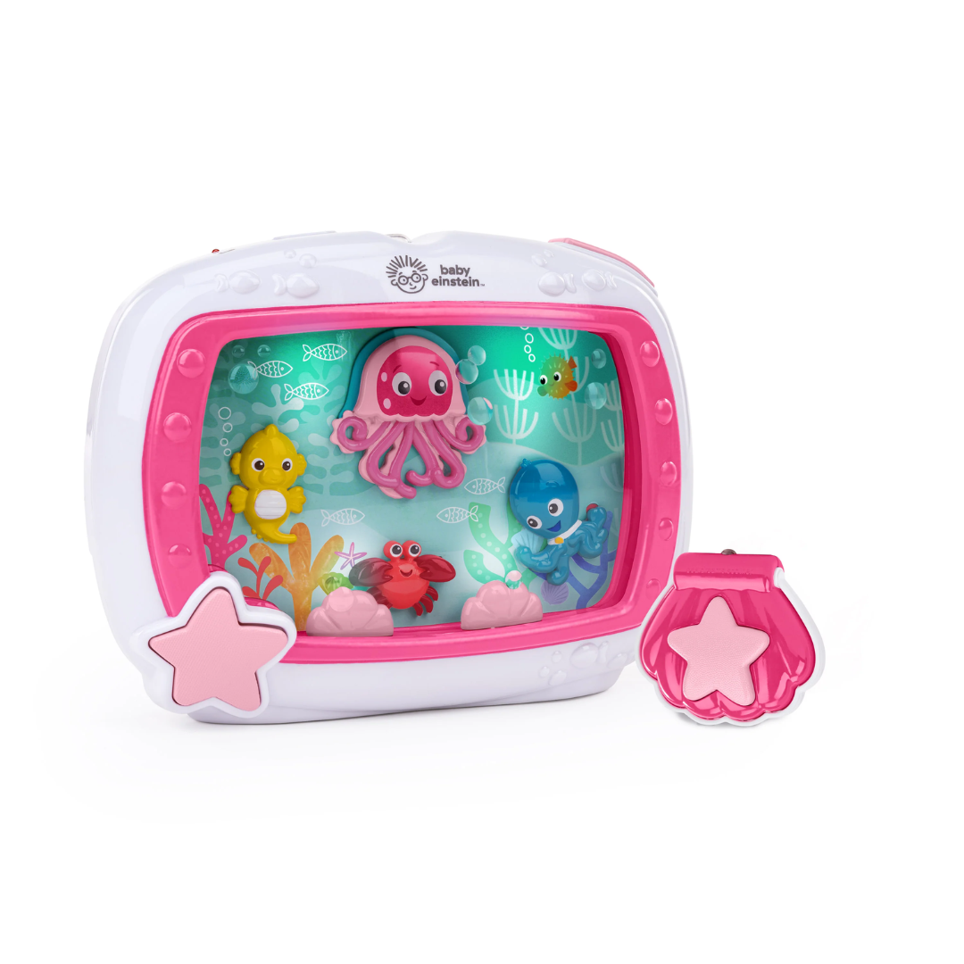 Baby Einstein jucarie muzicala pentru patut Sea Dreams Soother Pinke 0m+