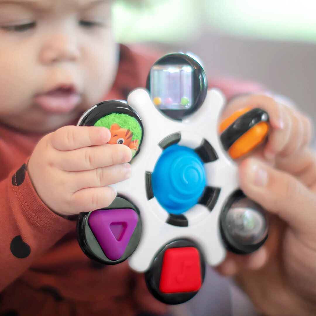 Baby Einstein jucarie senzoriala Curiosity Clutch Twist & Pop Rattle Teether 3m+
