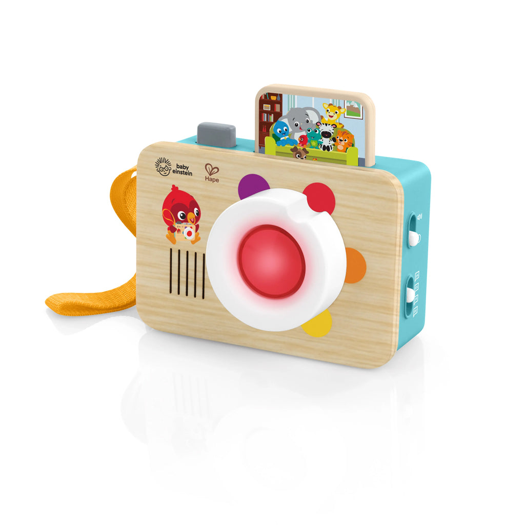 Baby Einstein Hape jucarie interactiva aparat foto din lemn cu sunete 6m+ Imagine principală a produsului
