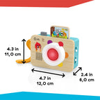 Baby Einstein Hape jucarie interactiva aparat foto din lemn cu sunete 6m+