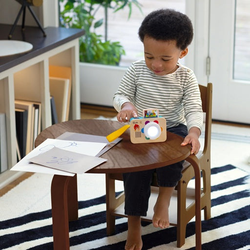 Baby Einstein Hape jucarie interactiva aparat foto din lemn cu sunete 6m+