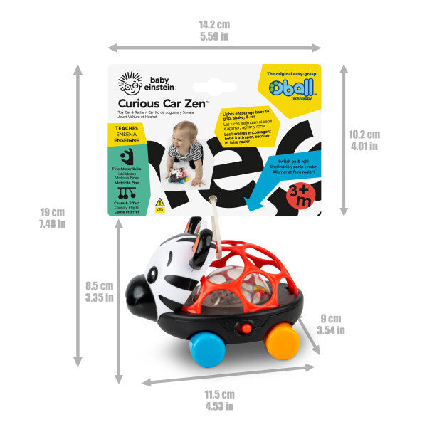 Baby Einstein masinuta zornaitoare Curious Car Zen Oball 3m+