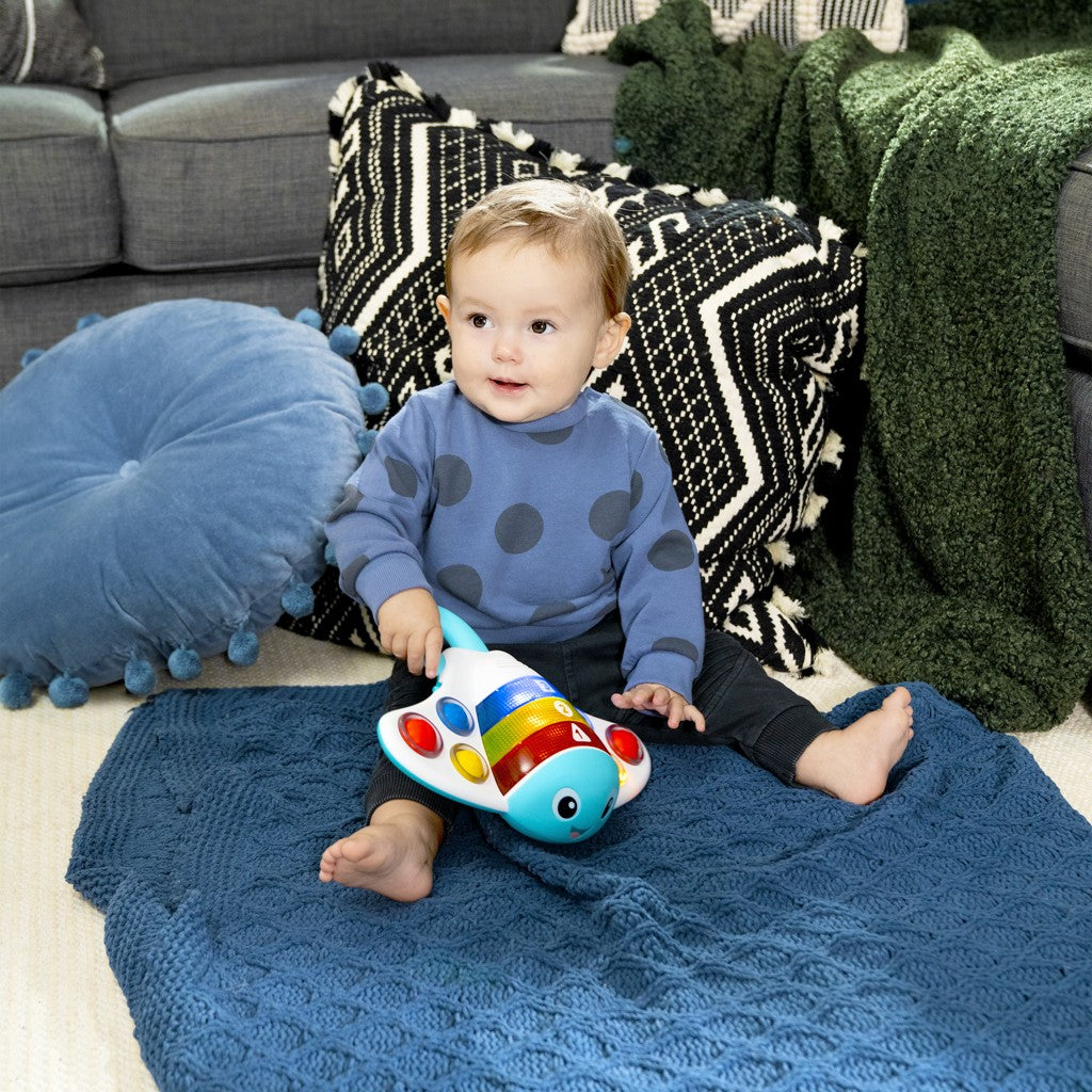 Baby Einstein jucarie senzoriala cu muzica si lumini Pop&Explore Stingray 6m+