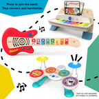 Baby Einstein Hape jucarie muzicala toba din lemn Together in Tune Drums 12m+