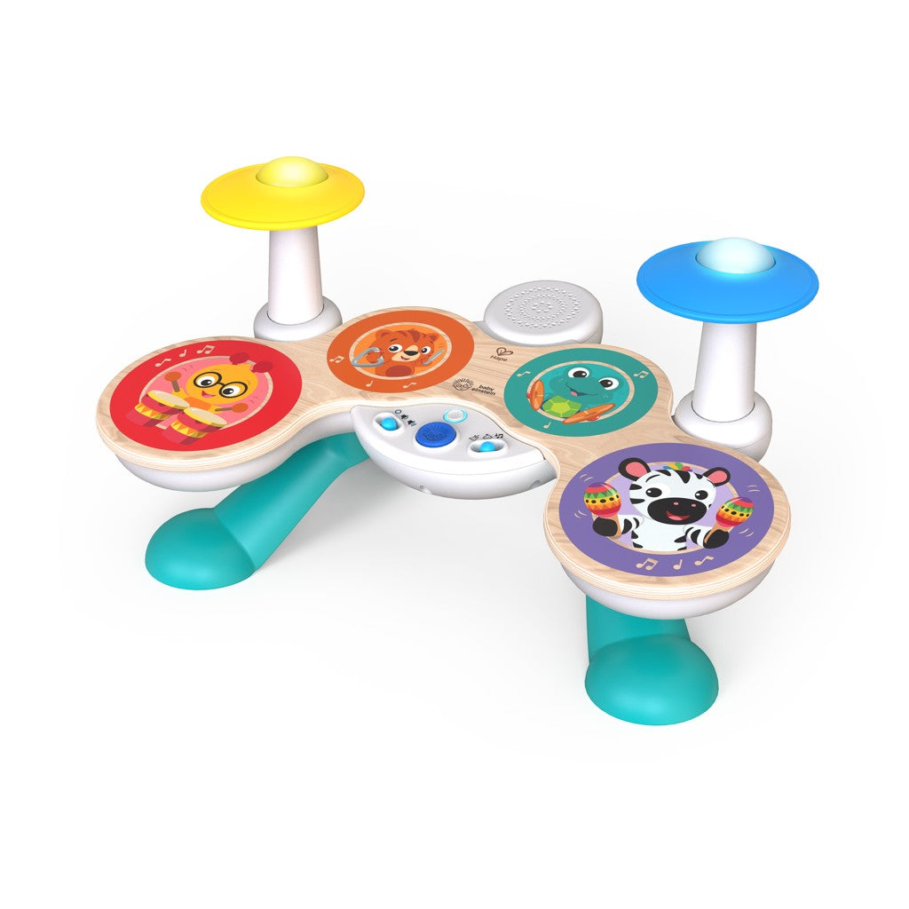 Baby Einstein Hape jucarie muzicala toba din lemn Together in Tune Drums 12m+