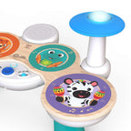 Baby Einstein Hape jucarie muzicala toba din lemn Together in Tune Drums 12m+