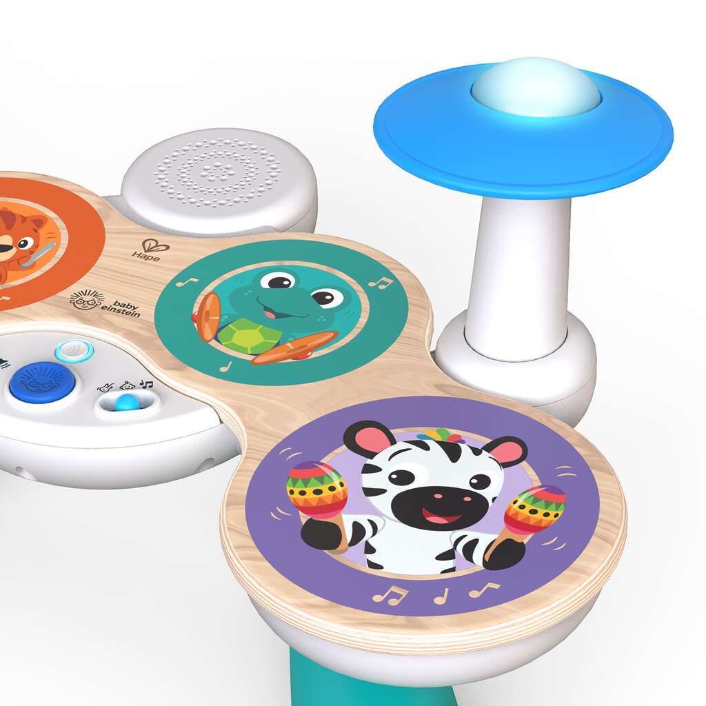 Baby Einstein Hape jucarie muzicala toba din lemn Together in Tune Drums 12m+