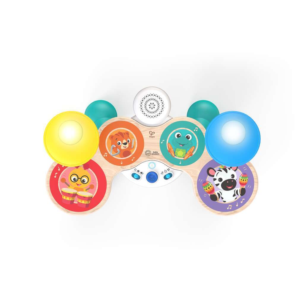 Baby Einstein Hape jucarie muzicala toba din lemn Together in Tune Drums 12m+
