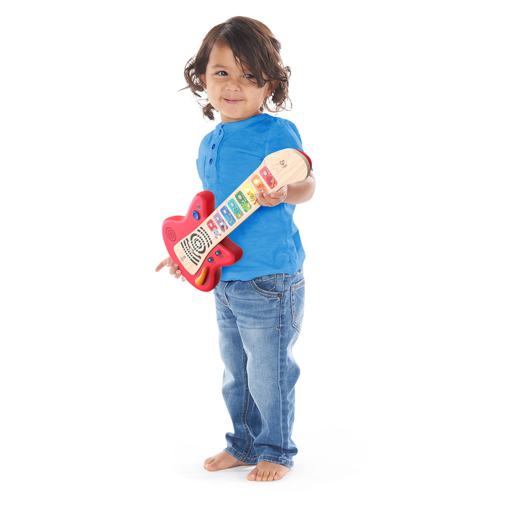 Baby Einstein Hape jucarie muzicala chitara din lemn Together in Tune Guitar 6m+