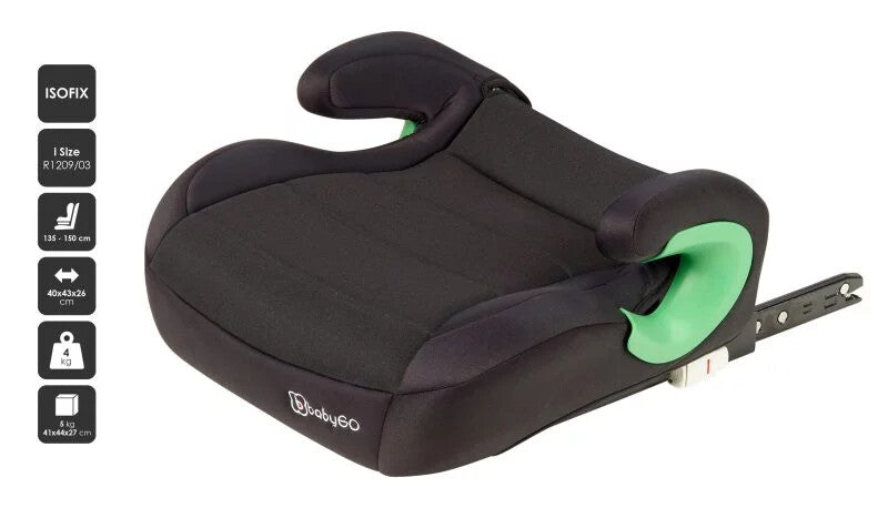 Baby Go inaltator auto booster Bursa III R129 135-150 cm Black Imagine secundară a produsului