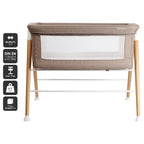 Baby Go patut cu cadru din lemn Goodnight 0-9 kg Beige