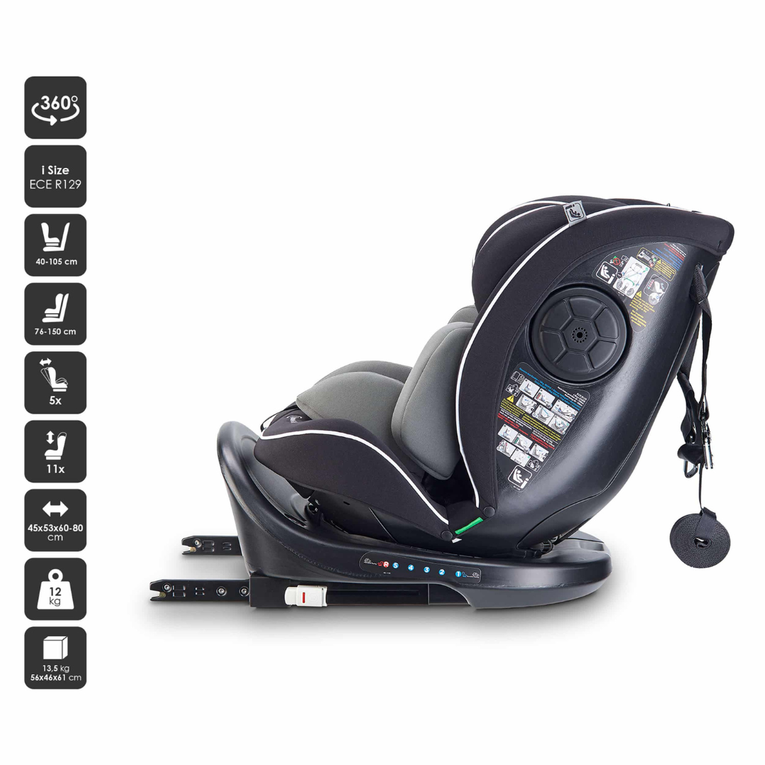 Baby Go scaun auto Nova2 pentru 40 -150 cm R129 Black