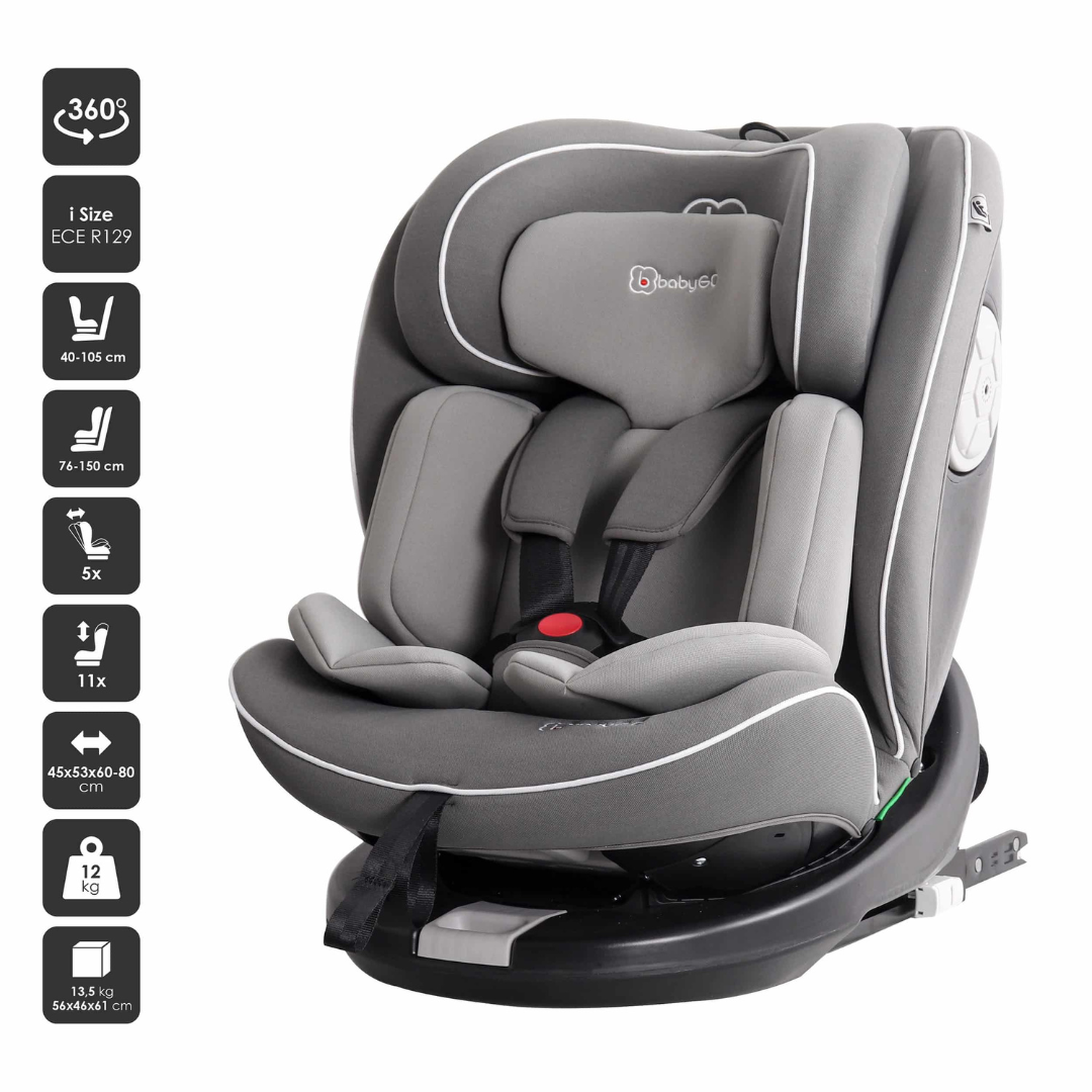 Baby Go scaun auto Nova2 pentru 40 -150 cm R129 Gray