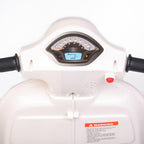 Baby Mix motoreta electrica VESPA cu acumulator 2 ani+ Alb