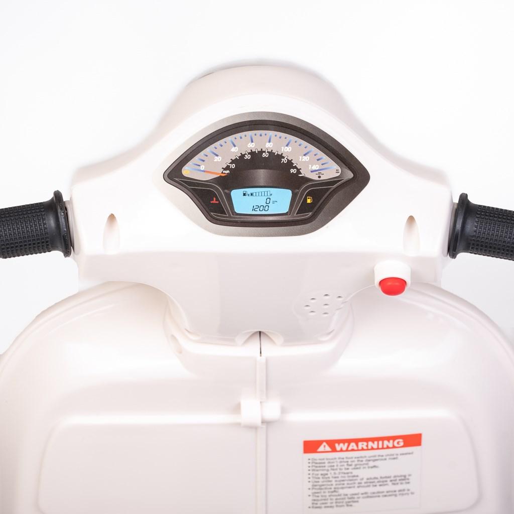 Baby Mix motoreta electrica VESPA cu acumulator 2 ani+ Alb