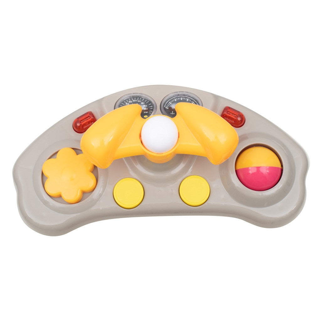 Baby Mix premergator cu sunete si lumini 6m+ Beige cu carouri