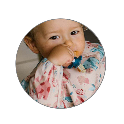 Baby Ono baveta cu maneca lunga 2 ani+ Bej jungle