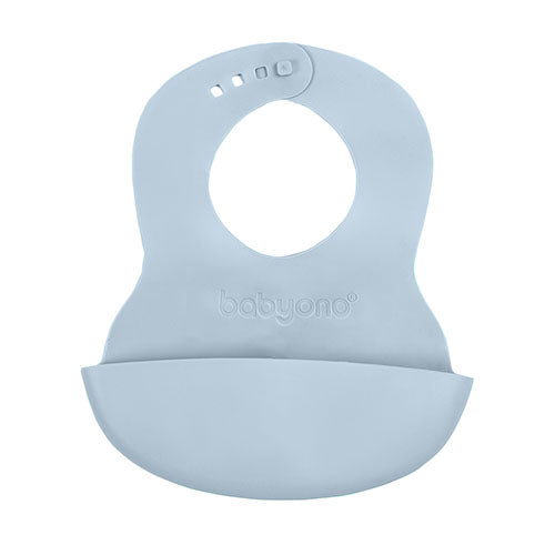 Baby Ono Baveta din plastic moale 6m+ Albastru Imagine principală a produsului