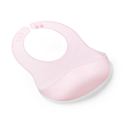 Baby Ono Baveta din silicon ultra subtire 6m+ Roz