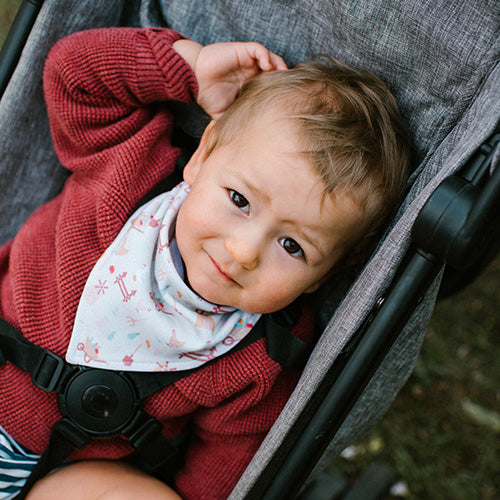 Baby Ono bavetica reglabila 0m+ 2 buc Farmer