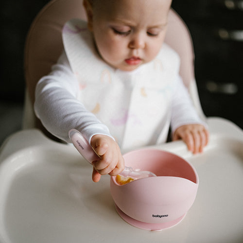 Baby Ono bol cu ventuza 6m+ Pink