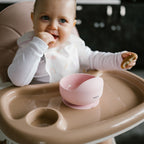 Baby Ono bol cu ventuza 6m+ Pink