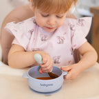Baby Ono bol silicon cu ventuza si capac 6m+ Blue