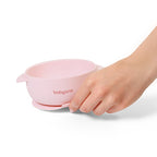 Baby Ono bol silicon cu ventuza si capac 6m+ Roz