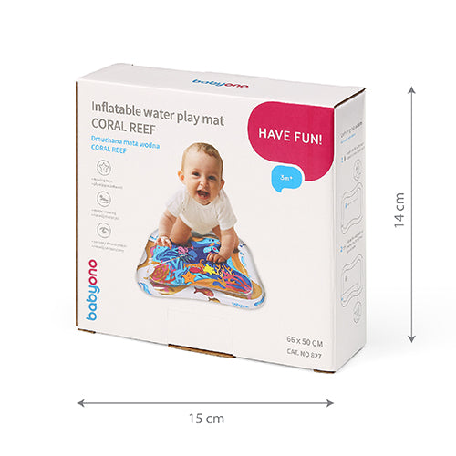 Baby Ono covor de joaca gonflabil cu apa 66x50 cm 3m+ Coral Reef