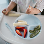 Baby Ono farfurie compartimentata cu ventuza 6m+ Blue