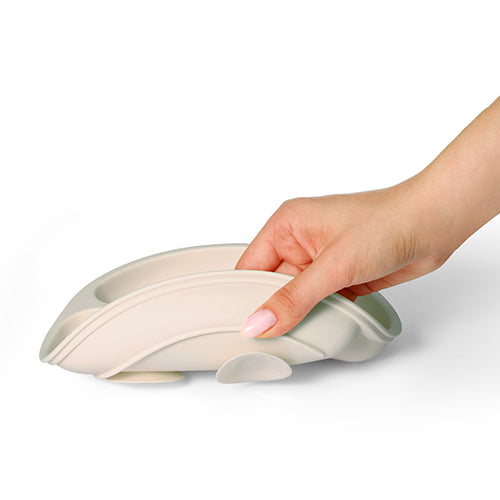 Baby Ono farfurie compartimentata cu ventuza 6m+ Cream