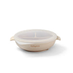 Baby Ono farfurie compartimentata cu ventuza si capac 6m+ Beige