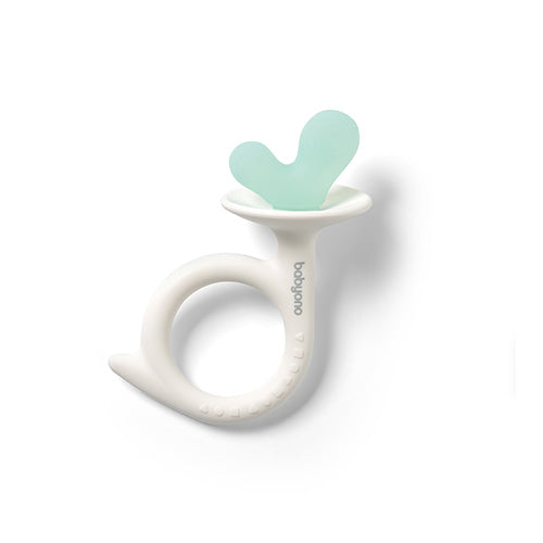 Baby Ono jucarie dentitie din silicon Melc 0m+ Menta Imagine principală a produsului