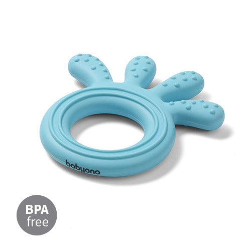 Baby Ono jucarie dentitie din silicon Teether Octopus 0m+ Blue