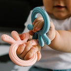 Baby Ono jucarie dentitie din silicon Teether Octopus 0m+ Blue