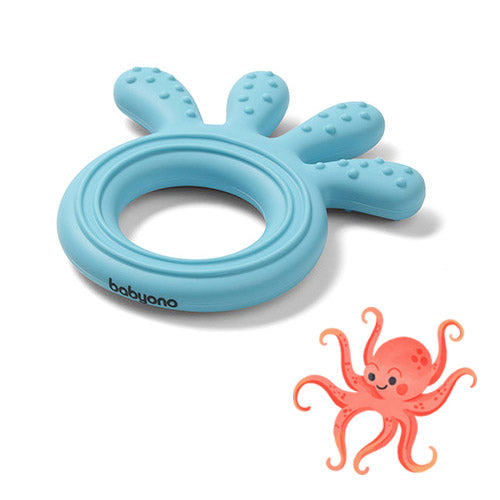 Baby Ono jucarie dentitie din silicon Teether Octopus 0m+ Blue