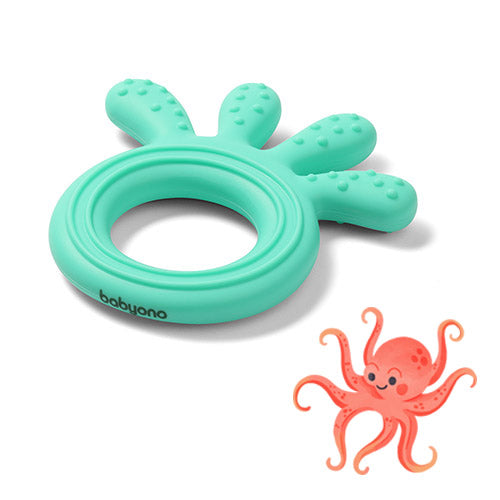 Baby Ono jucarie dentitie din silicon Teether Octopus 0m+ Mint