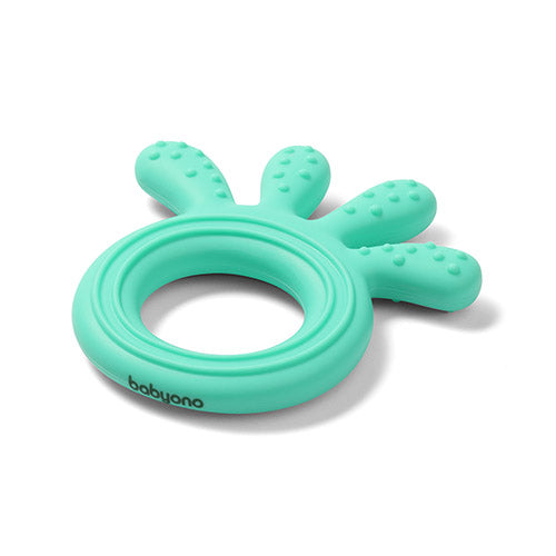 Baby Ono jucarie dentitie din silicon Teether Octopus 0m+ Mint Imagine principală a produsului