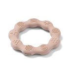 Baby Ono jucarie dentitie din silicon Teether Ring 0m+ Bej